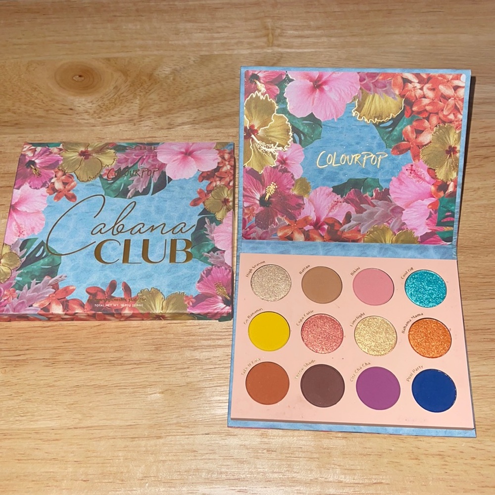 COLOURPOP Cabana Club Eyeshadow Palette 12 pan